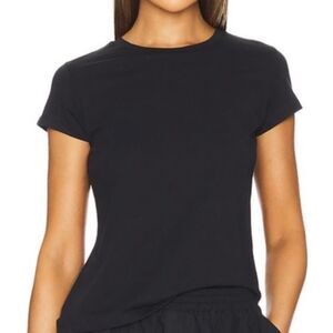 AGOLDE | Mariam Classic Fit Short Sleeve T-shirt - Small // Black